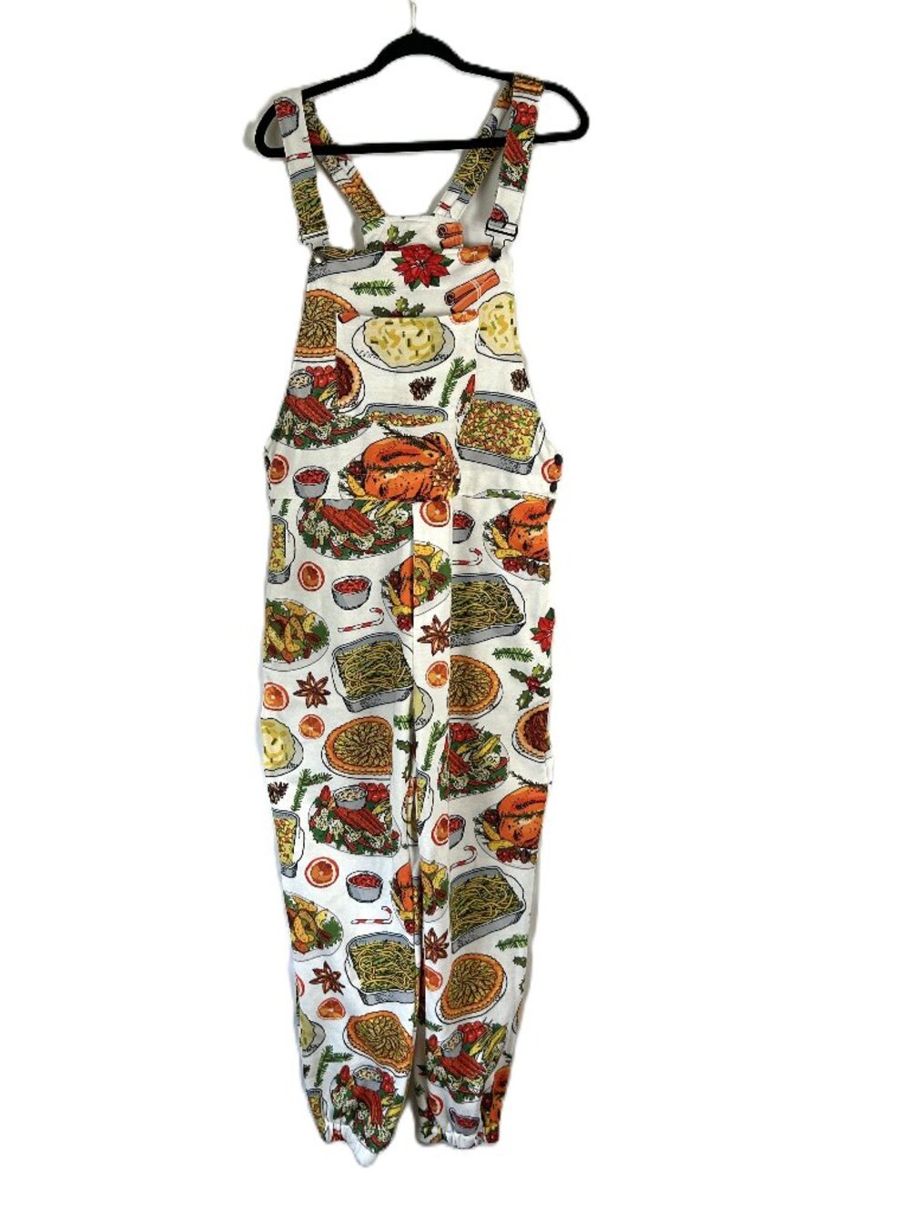 Shinesty Pajamaralls Pajama Overalls The Spread Thanksgiving Christmas M